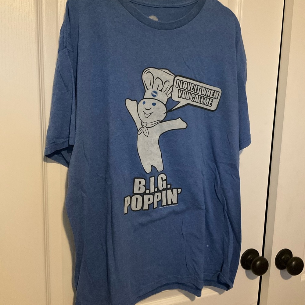 Blue Pillsbury Dough Boy Tee